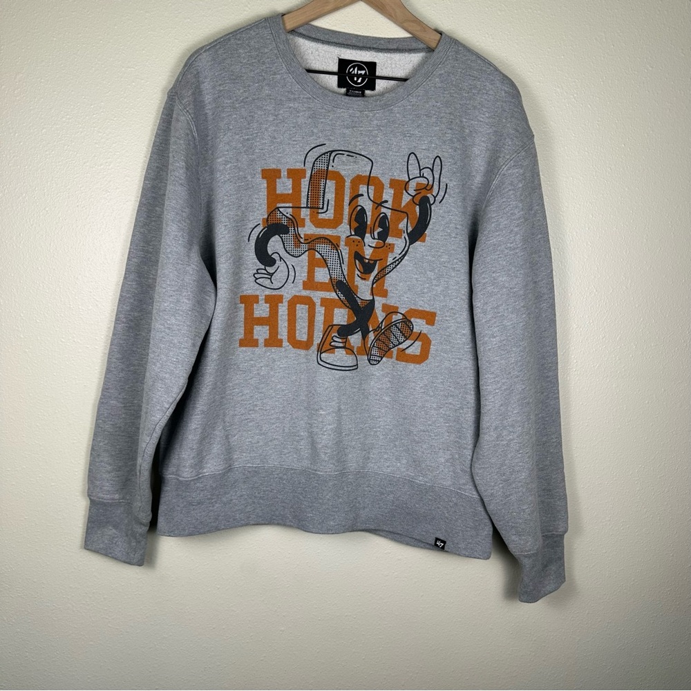 47 Headline Texas‎ Longhorns XL NFL Football Hook 'em Horns Crewneck Sweatshirt